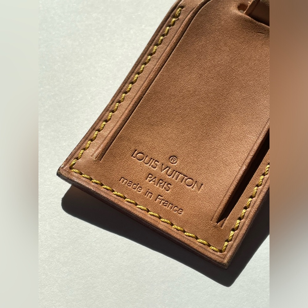 Authentic Louis Vuitton 3 Piece Luggage Tag Set - Picture 4 of 16